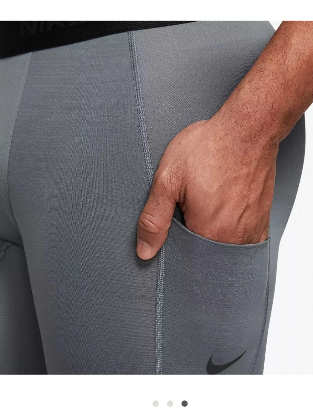 Nike Men's Gray Performance Compression Tights